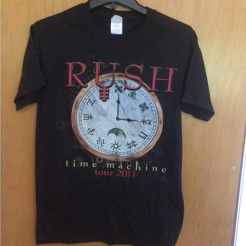 Rush Time Machine Tour 2011 Black Graphic Tee
